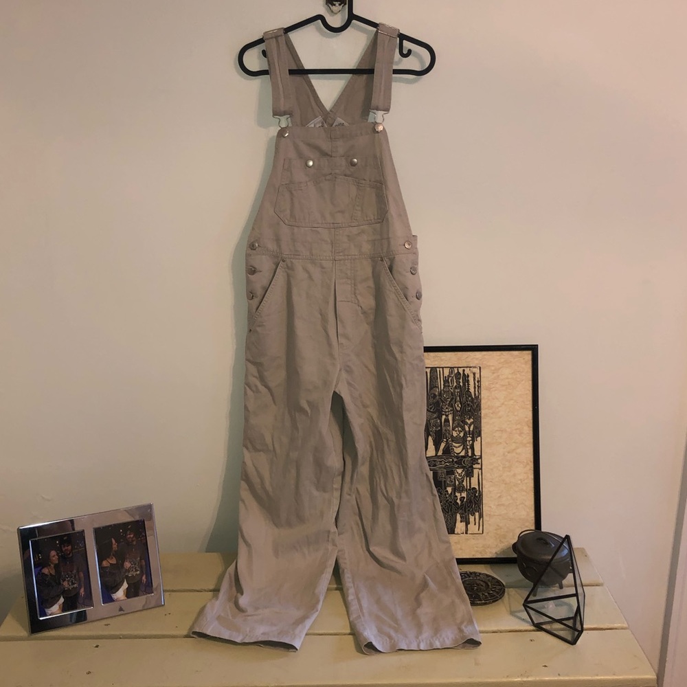 Tan overalls